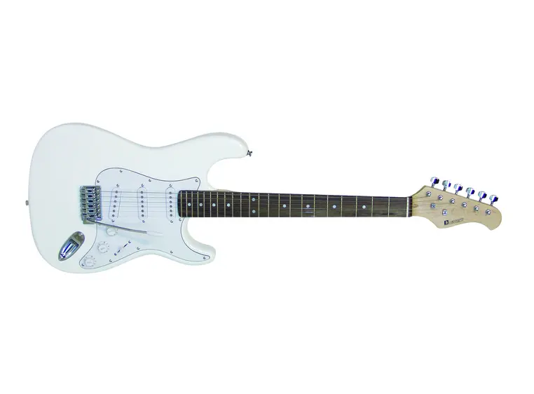 DIMAVERY ST-203 E-Guitar, white 